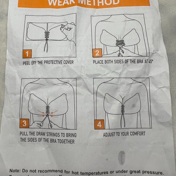 Apriddeo Sticky Bra Adhesive Bra Invisible Strapless Bra - Picture 3 of 5